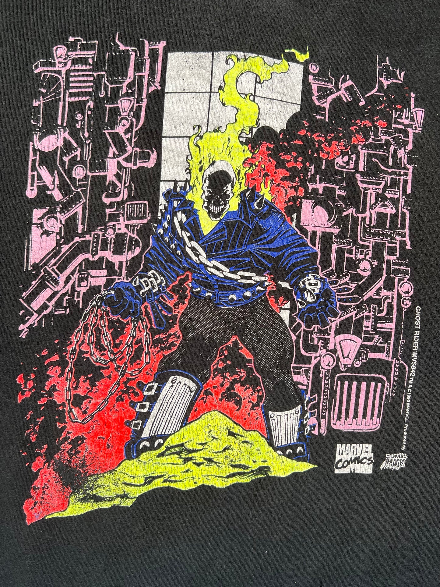 1993 Extremely Rare Ghost Rider Marvel Tee